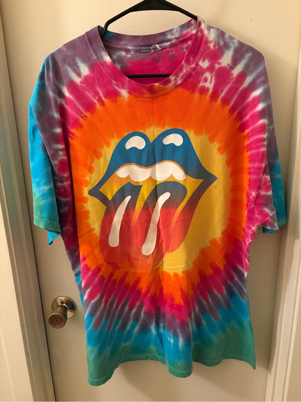 Vintage Rolling Stones Tie-Dye Short Sleeve Tee